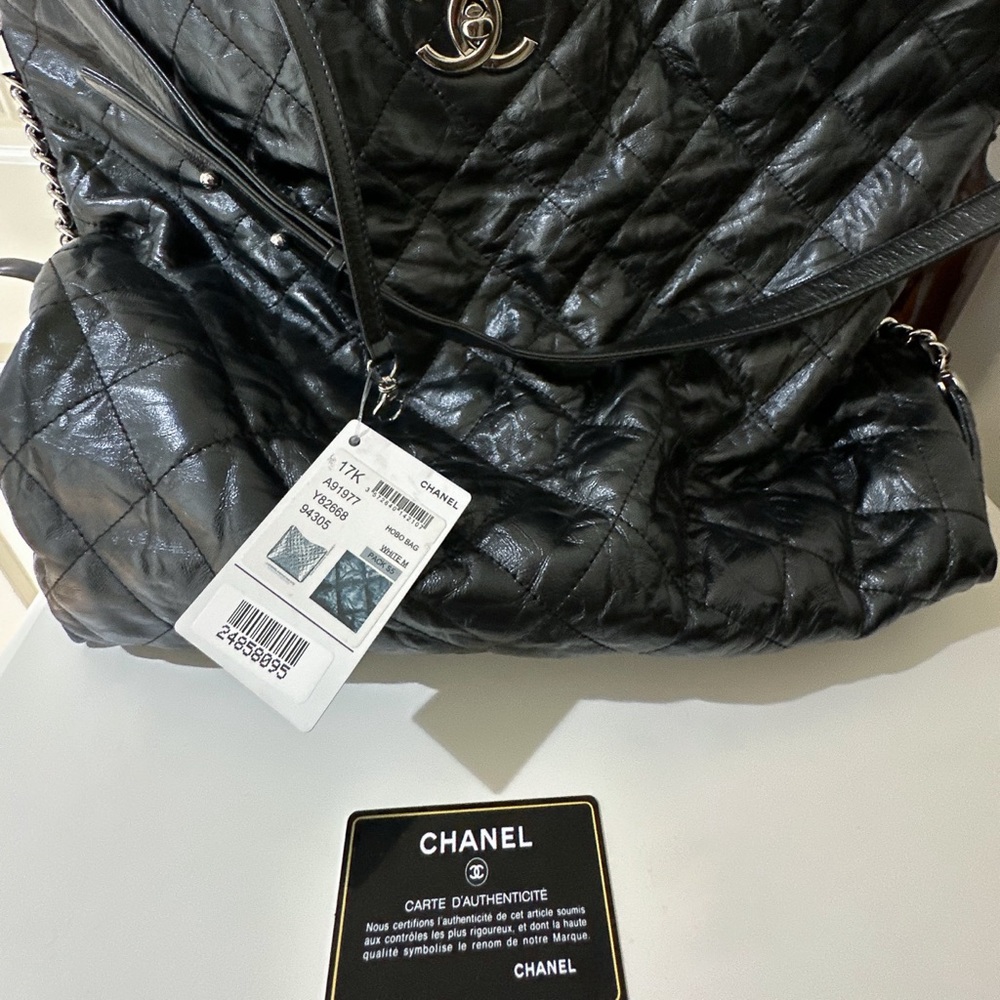 chanel large black hobo bag - Picture 2 of 3